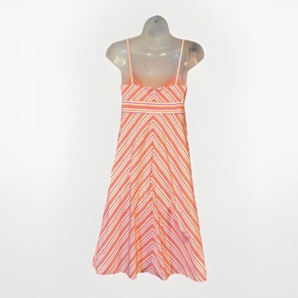 J.Crew Striped Empire Waist Sundress Womens Size 4 Spaghetti Strap Y2K Beach - Picture 5 of 9